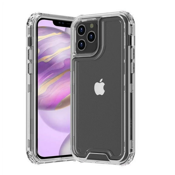 Apple iPhone 12 PRO MAX /6.7" Case Hybrid Shockproof PC TPU Rubber Silicone rotective Clear Transparent Phone Cover for Apple iPhone 12 Pro Max