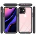 thumbnail image 1 of Apple iPhone 12 Pro, iPhone 12 /6.1" Phone Case Hybrid Cover Rugged [TPU Cushion] Enhanced Hand-Grip TPU Cushion Frame + Clear Shock-Absorbing Protective BLACK Cover Fit for Apple iPhone 12 /12 Pro, 1 of 12