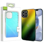 Apple iPhone 12 Pro, iPhone 12 /6.1" Phone Case Hybrid Gradient Transparent Colorful Stars Aurora Back Multicolor Holographic Rainbow Bling Glitter Impact Resistant Cover for Apple iPhone 12 /12 Pro