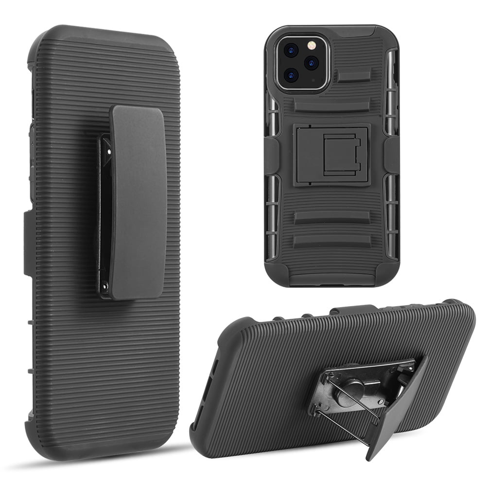 Apple iPhone 12 Pro Max Phone Case Kickstand Full-Body Belt