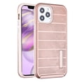 thumbnail image 1 of Apple iPhone 12 Pro Max /6.7" Phone Case [Shockproof] Drop-Protection Hybrid Impact Heavy Duty Dual Layers Protective Textured Anti Slip Armor Rubber Rugged TPU Cover ROSE GOLD for iPhone 12 PRO MAX, 1 of 5