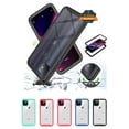 thumbnail image 1 of Apple iPhone 12 Pro Max (6.7") Phone Case Transparent Clear Hybrid Dual Layer Shockproof Bumper Rugged Hard PC + TPU Cover for iPhone 12 Pro Max ,by Xcell [Black], 1 of 9