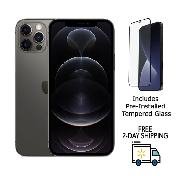 Restored Apple iPhone 12 Pro Max A2342 Cell Phone 128GB 6GB RAM iOS 15.4 Graphite