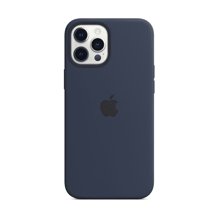 Apple - iPhone 12 Pro Max Silicone Case with MagSafe - Deep Navy