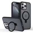 thumbnail image 1 of For Apple iPhone 13 Pro Case, Compatible with Magsafe Ring Holder Kickstand Slim Fit Drop Protective Shockproof Anti-Scratch Bumper Rugged Phone Case Cover for iPhone 13 Pro, Black, 1 of 8