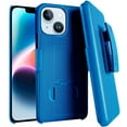 thumbnail image 1 of Apple iPhone 14 6.1" (2022) Rome Tech Shell Holster Combo Case - Blue, 1 of 7