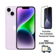 Restored Apple iPhone 14 A2649, Cell Phones, 128GB 6GB RAM, iOS 16, Purple/ 6.1 in