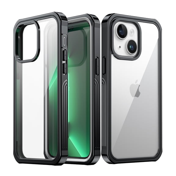 for Apple iPhone 14 Case,iPhone 14 Water-Proof, Dust-proof, Dust-Proof Case with Built-in Screen Protector, Hybrid Silicone + PC Rugged Shockproof 360 Full Body Protective Clear Case