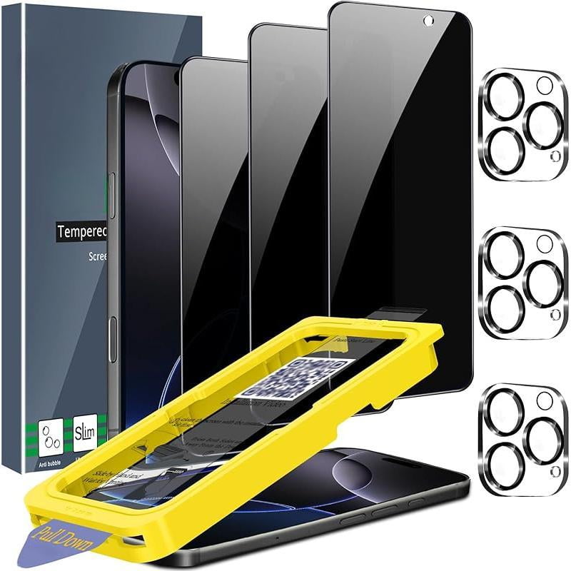 Apple iPhone 14 Pro Privacy Screen Protector Tempered Glass Accessories ...