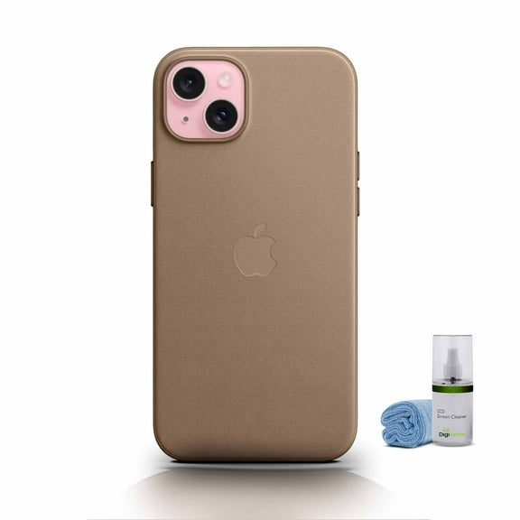 Apple iPhone 15 Finewoven Case in Taupe Bundle with Cleaning Kit