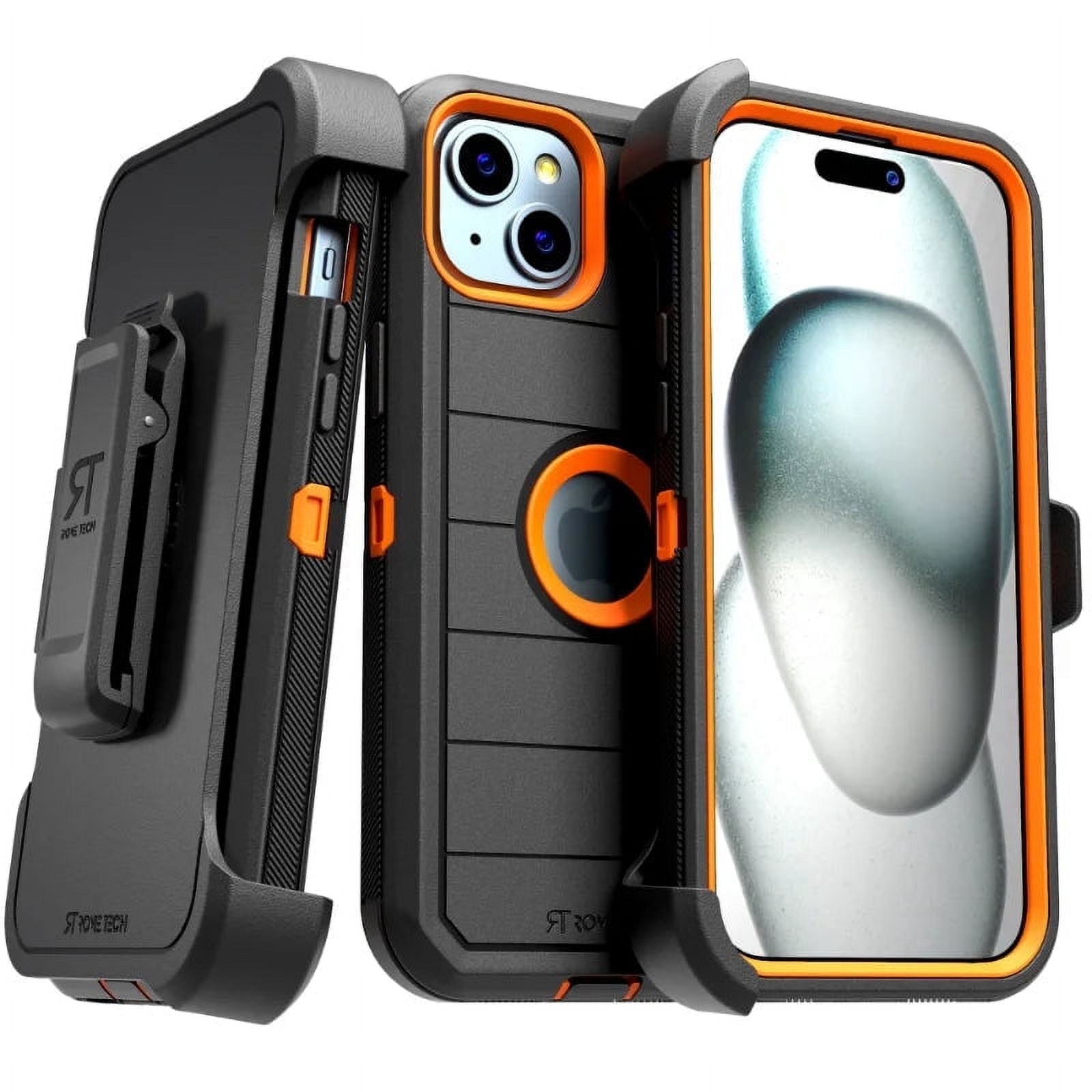 Rome Tech for Apple iPhone 15 Plus (2023) Case with Belt Clip Holster ...