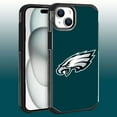 thumbnail image 1 of Apple iPhone 15 Plus (6.7)- NFL Licensed Philadelphia Eagles Team Logo on Green Textured Dual Layer Case, 1 of 5