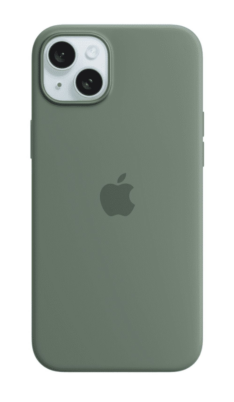 iPhone 15 Pro Silicone Case with MagSafe - Cypress - Apple