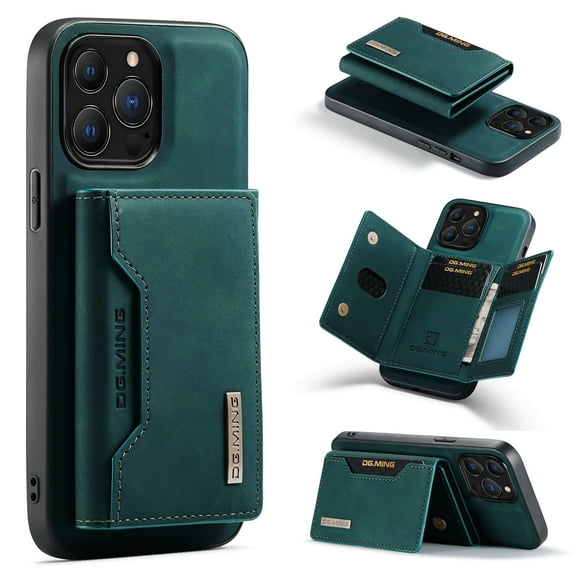 for Apple iPhone 15 Pro Case ,Magnetic Buckle Leather Detachable Wallet Cover, Card Pocket Back Flip Kickstand Shockproof Business Slim Phone Case For Apple iPhone 15 Pro,
Green