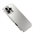 thumbnail image 1 of For Apple iPhone 15 Pro Case, Metal Alloy Frame Rugged Bumper Drop Protection Shockproof Anti-Scratch Slim Fit Luxury Phone Case Cover for Apple iPhone 15 Pro, Silver, 1 of 6