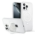 thumbnail image 1 of For Apple iPhone 15 Pro Max Case, Compatible with Magsafe Ring Holder Kickstand Slim Fit Drop Protective Shockproof Anti-Scratch Bumper Rugged Phone Case Cover for iPhone 15 Pro Max, White, 1 of 8