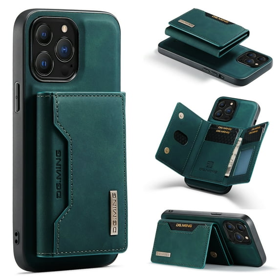 for Apple iPhone 15 Pro Max Case ,Magnetic Buckle Leather Detachable Wallet Cover, Card Pocket Back Flip Kickstand Shockproof Business Slim Phone Case For Apple iPhone 15 Pro Max,
Green