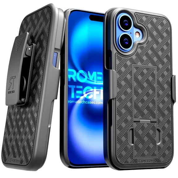 iPhone 16 (2024) Belt Clip Holster Case - Black