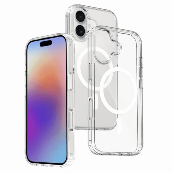 Apple iPhone 16 Plus Case, Clear Case, Shockproof, Compatible With MagSafe