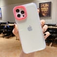 thumbnail image 1 of For Apple iPhone 16 Plus Case, Translucent Slim Fit Anti-Scratch Drop Protection Bumper Rugged Not-Yellowing Soft TPU Back Cover Phone Case for iPhone 16 Plus, Clear+Rose, 1 of 6