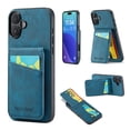 thumbnail image 1 of for Apple iPhone 16 Plus Case for Women Girls, Premium PU Leather Wallet Case with Card Slots on Back Flip Protective Case for iPhone 16 Plus Phone Case - Blue, 1 of 9