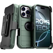 Defender Case for iPhone 16 Pro with Belt Clip, Kickstand, Dual-Layer, Army Green/Black