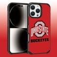 thumbnail image 1 of Apple iPhone 16 Pro Max (6.9) - Licensed NCAA of Ohio State University Buckeyes Logo on Red Textured Dual Layer Case, 1 of 5