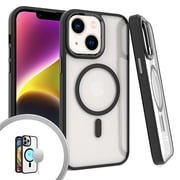 Apple iPhone 16 Pro Max 6.9" Magnetic Case with Built in Magnets Compatible with MagSafe, Clear Slim Hybrid Frame Bumper