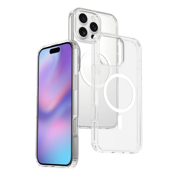 Apple iPhone 16 Pro Max Case, Clear Case, Shockproof, Compatible With MagSafe
