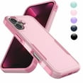 thumbnail image 1 of For Apple iPhone 16 Pro Max Heavy Duty Shockproof Case, Military Grade Drop Tested, Dual Layer Full Body Protective Cover with Non-Slip Grip, Slim Fit Design-Rose Gold, 1 of 6