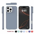 thumbnail image 1 of Apple iPhone 16 Pro Max Shockproof Silicone Case, Rugged Soft Gel Rubber Cover, Ultra Slim Anti-Scratch Design with Microfiber Lining, Protective Phone Case for iPhone 16 Pro Max-Gray, 1 of 7
