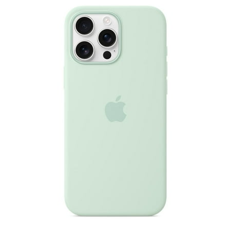 Apple - iPhone 16 Pro Max Silicone Case with MagSafe - Aquamarine