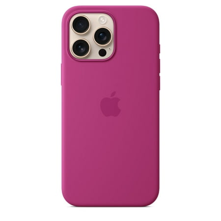 Apple - iPhone 16 Pro Max Silicone Case with MagSafe - Fuchsia