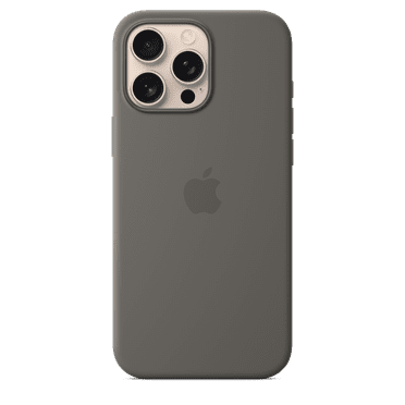 Apple iPhone 16 Pro Max Silicone Case with MagSafe - Stone Gray