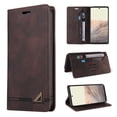 thumbnail image 1 of For Apple iPhone 16 Wallet Case, PU Leather RFID Blocking Card Slots Magnetic Flip Holder Slim Durable Protective Phone Case Cover For iPhone 16, Brown, 1 of 7