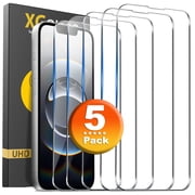 Apple iPhone 16e / iPhone 14 / iPhone 13 Screen Protector, 5-Pack Shatterproof Tempered Glass Film 6.1