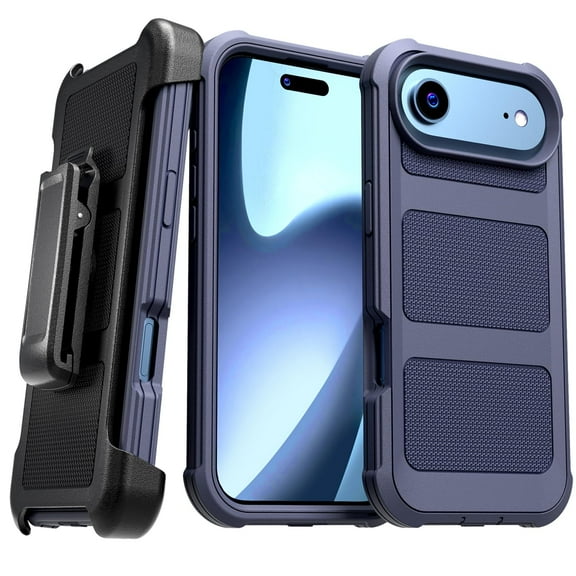 Apple iPhone 17 Air Defender Rugged Case, Blue