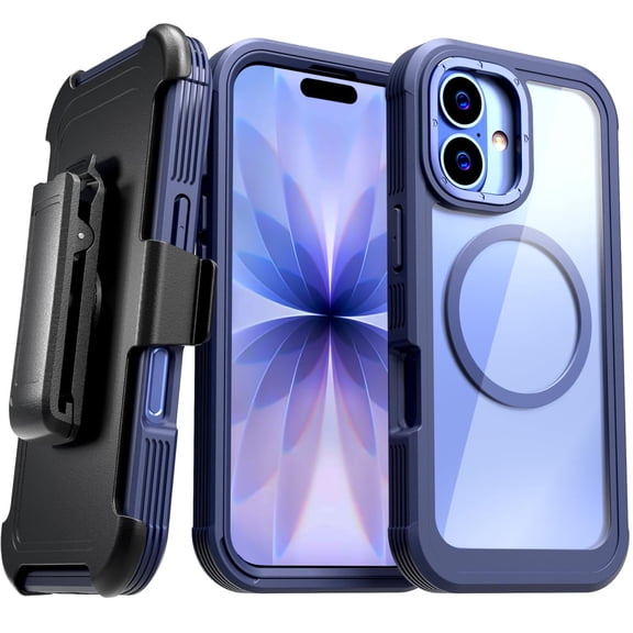 Apple iPhone 17 Defender Crystal Case With invisible Magsafe - Blue