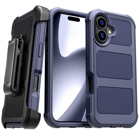 Apple iPhone 17 Defender Rugged Case, Blue