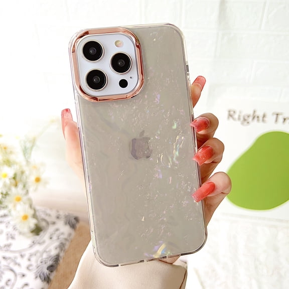 for Apple iPhone 17 Pro Case for Women Girls, Luxury Ultra Slim Plating Camera Frame TPU + PC Translucent Drop Protective Shockproof Phone Case Cover for iPhone 17 Pro -  Gray