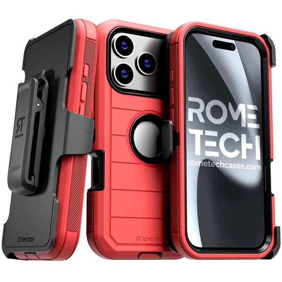 Apple iPhone 17 Pro Defender Case - Red/Black