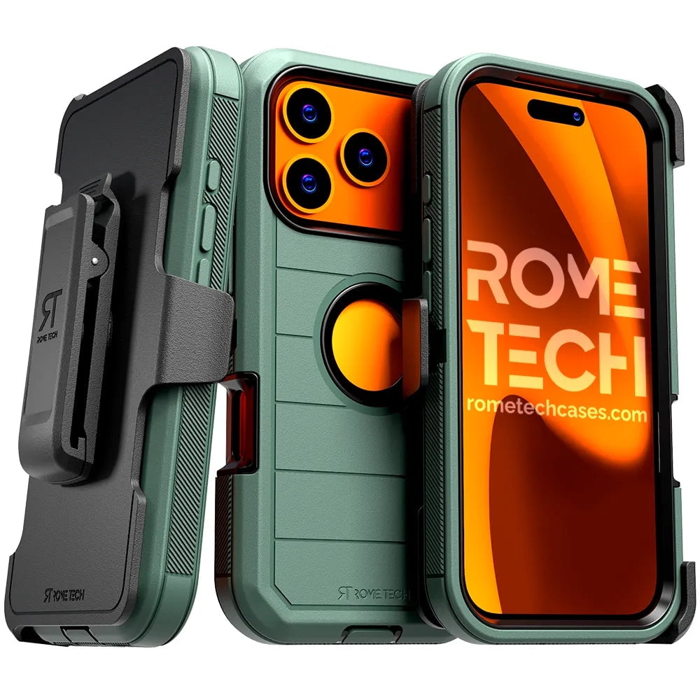 Apple iPhone 17 Pro Max Defender Case - Black/Orange - Walmart.com