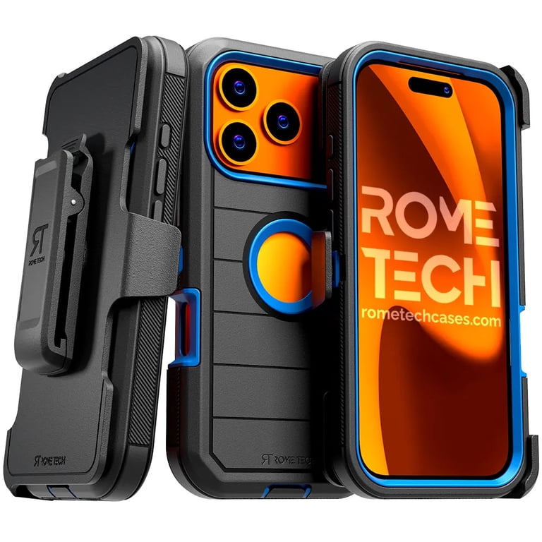 Apple iPhone 17 Pro Max Defender Case Black / Blue Apple iPhone 17 Pro Max Defender Case Black / Blue
