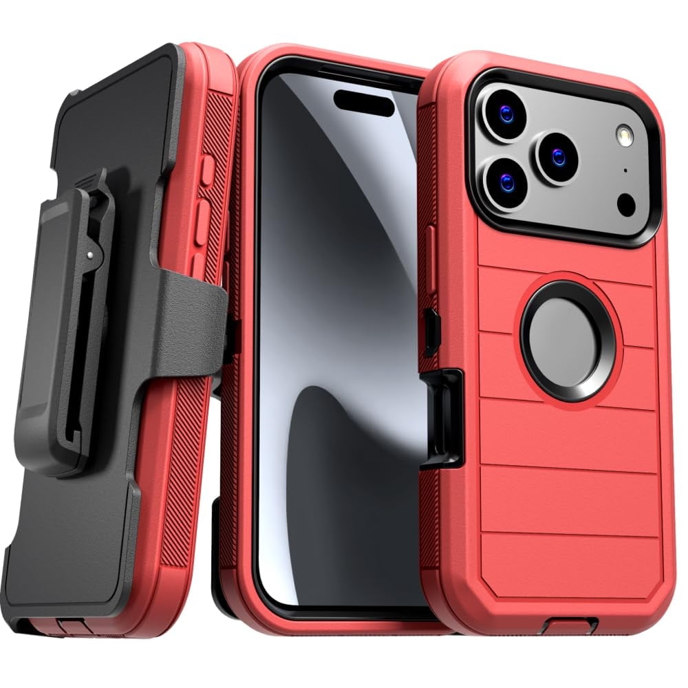 Apple iPhone 17 Pro Max Defender Case - Black/Orange - Walmart.com