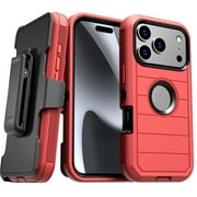 Apple iPhone 17 Pro Max Defender Case - Red Black