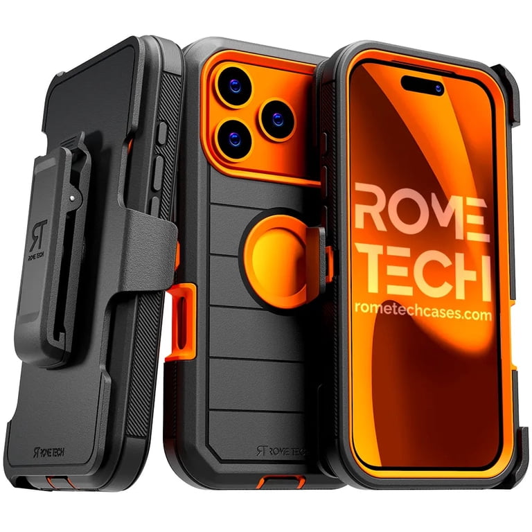 apple純正 iPhone 17 Pro Max Ragged Case Apple iPhone 17 Pro Max Defender Case - Black/Orange - Walmart.com