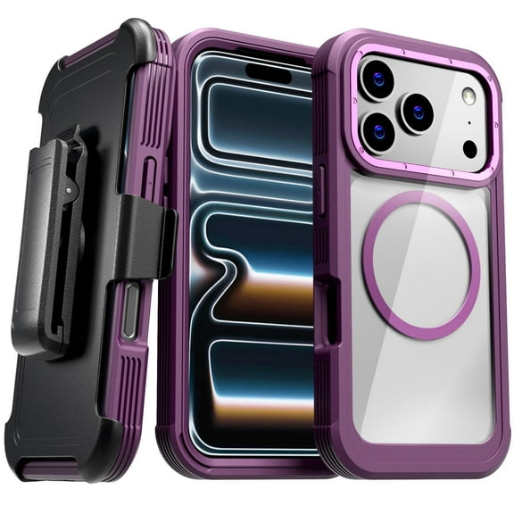 Apple iPhone 17 Pro Max Defender Crystal Case With invisible Magsafe - Wine