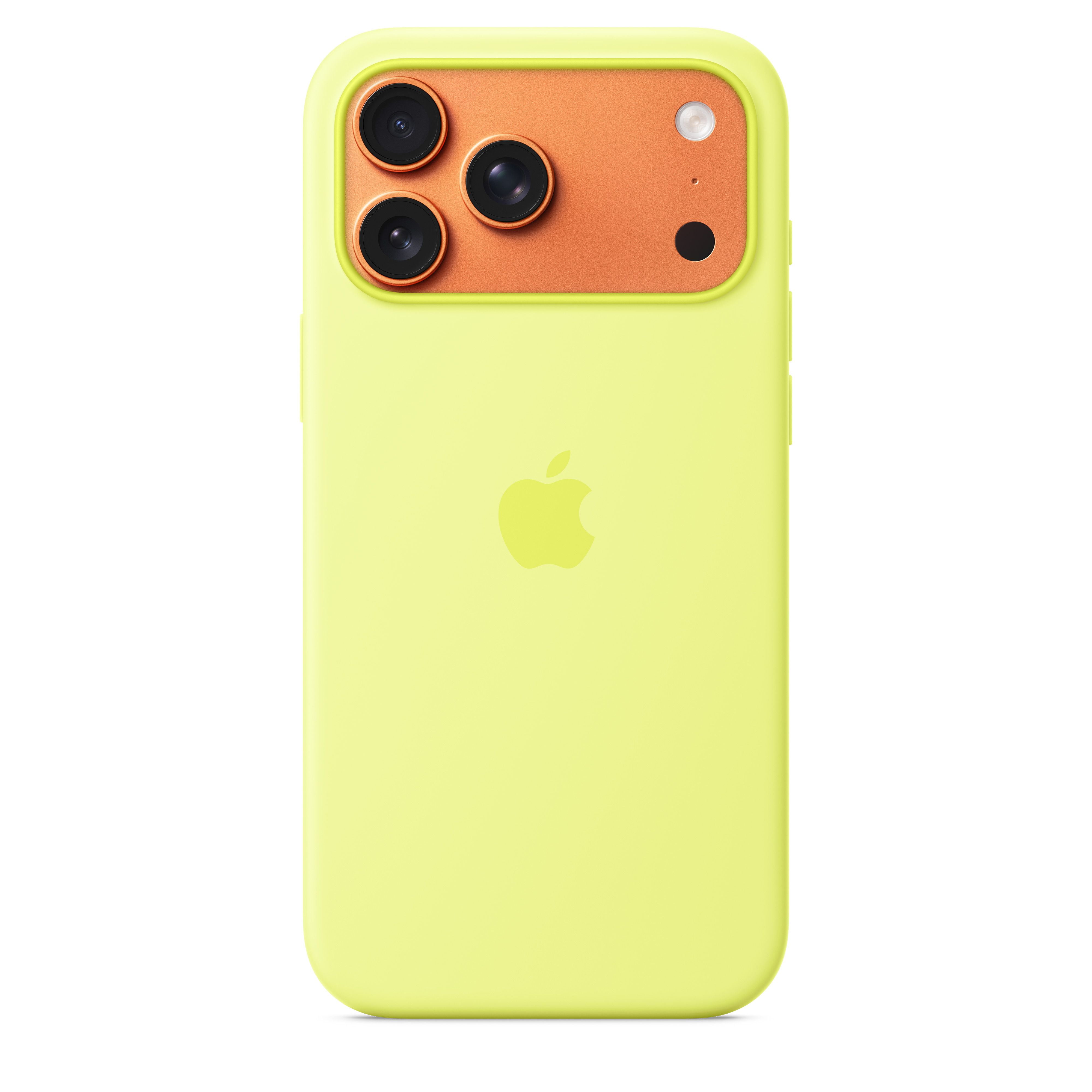 Apple, Silicone Case with MagSafe, Neon Yellow, for iPhone 17 Pro