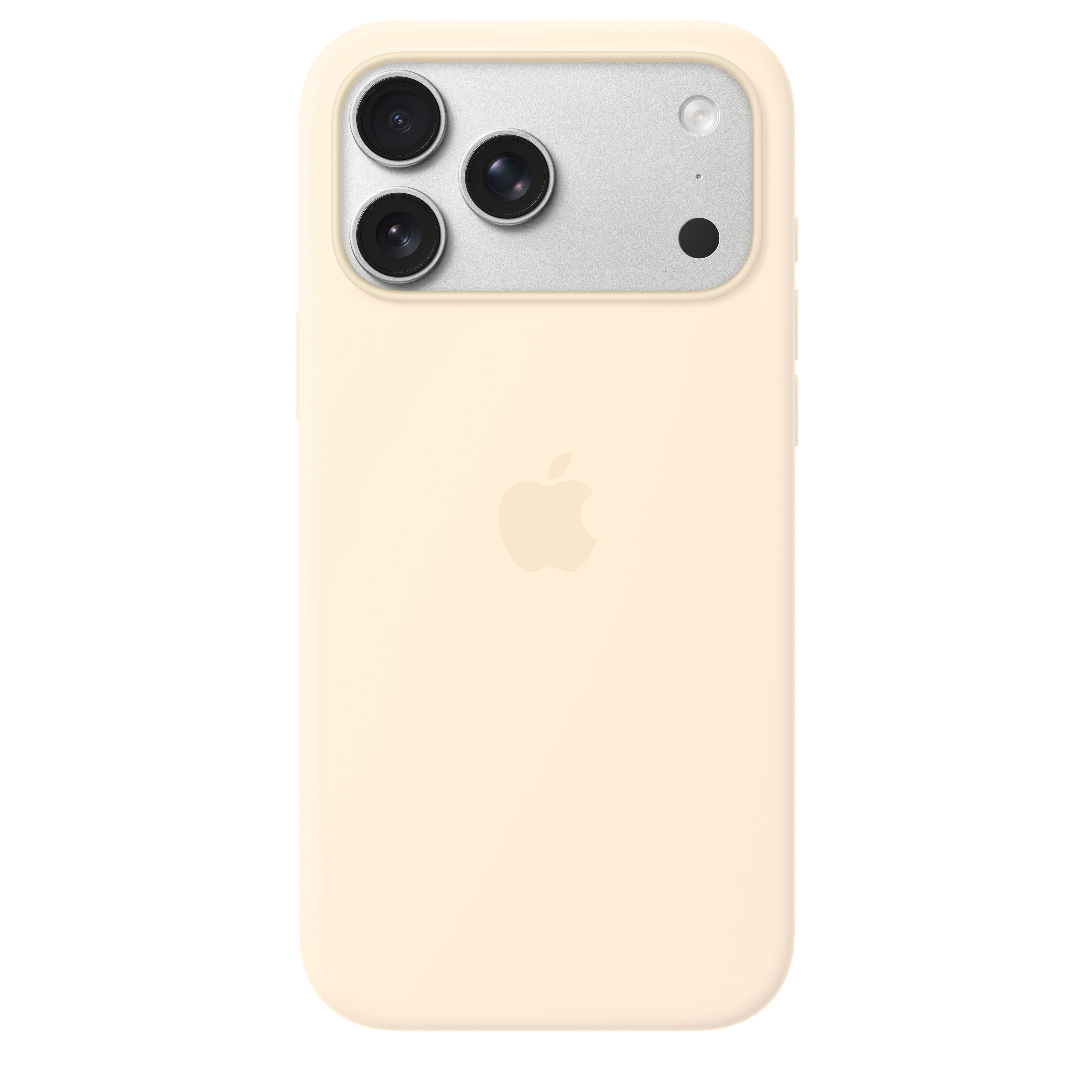 Apple iPhone 17 Pro Max Silicone Case with MagSafe – Vanilla