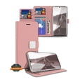 thumbnail image 1 of For Apple iPhone 17 Pro PU leather Wallet 6 Card Slots folio with Wrist Strap & Kickstand Pouch Flip Shockproof Screen Cover by Xpression  - Rose Gold, 1 of 8